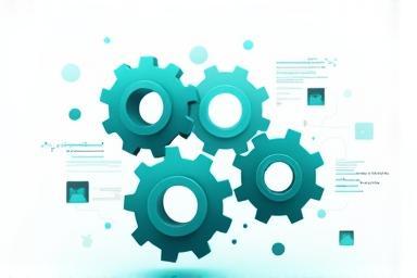 効率化を示す歯車のイラスト